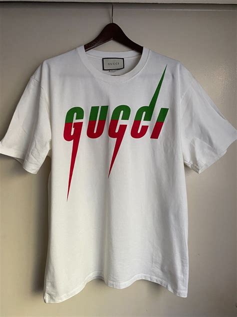 gucci red leather shirt|Gucci shirt red and green.